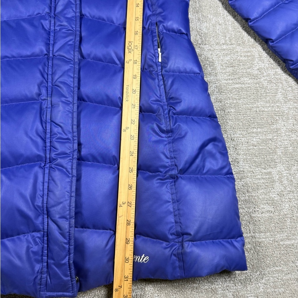 Descente Blue Puffer Long Full Zip Winter Jacket Women Size Large - Picture 5 of 7